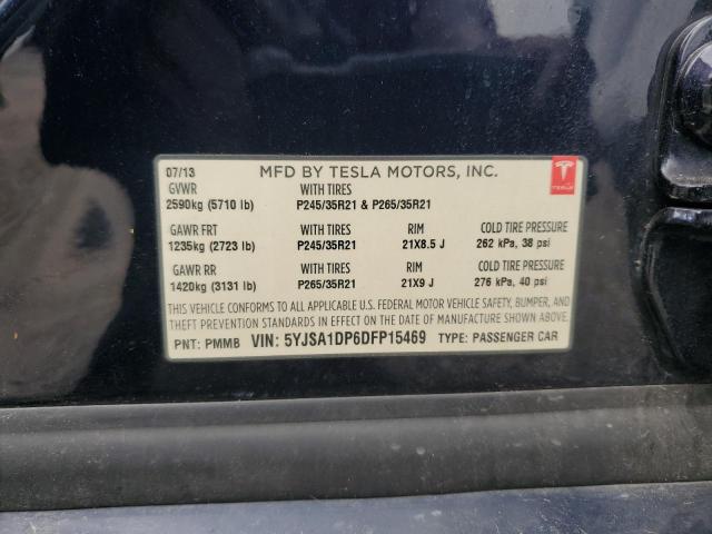 Photo 11 VIN: 5YJSA1DP6DFP15469 - TESLA MODEL S 