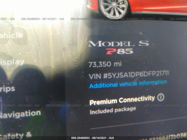 Photo 6 VIN: 5YJSA1DP6DFP21711 - TESLA MODEL S 