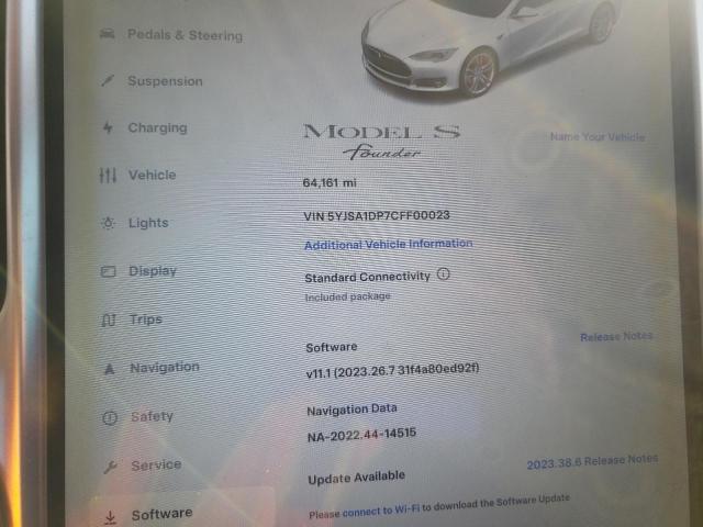 Photo 8 VIN: 5YJSA1DP7CFF00023 - TESLA MODEL S 