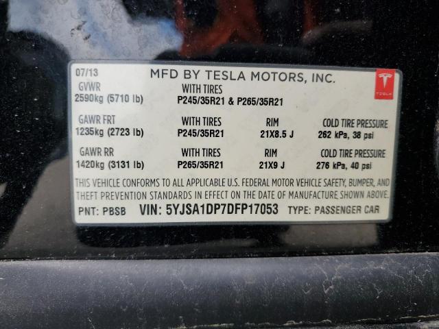 Photo 11 VIN: 5YJSA1DP7DFP17053 - TESLA MODEL S 