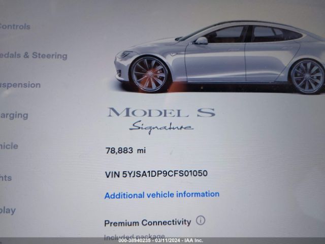 Photo 6 VIN: 5YJSA1DP9CFS01050 - TESLA MODEL S 