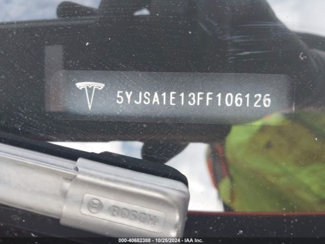 Photo 8 VIN: 5YJSA1E13FF106126 - TESLA MODEL S 