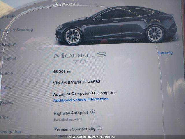 Photo 6 VIN: 5YJSA1E14GF144563 - TESLA MODEL S 