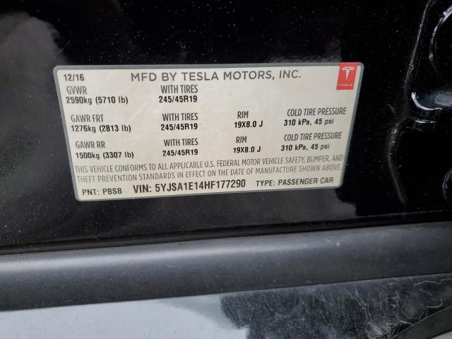 Photo 11 VIN: 5YJSA1E14HF177290 - TESLA MODEL S 