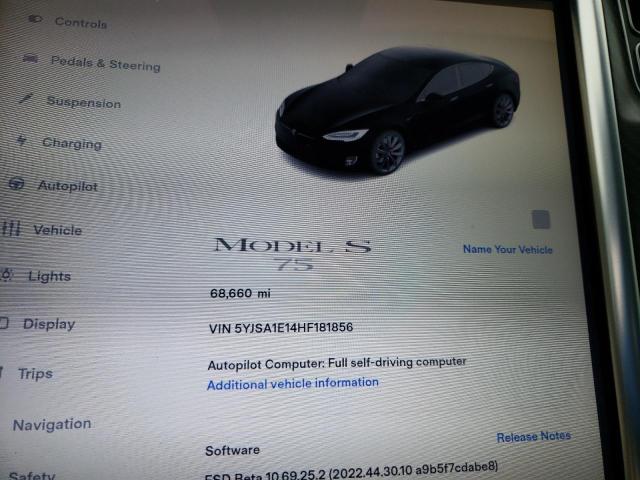 Photo 8 VIN: 5YJSA1E14HF181856 - TESLA MODEL S 