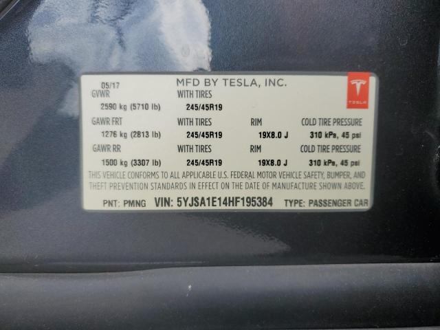 Photo 11 VIN: 5YJSA1E14HF195384 - TESLA MODEL S 