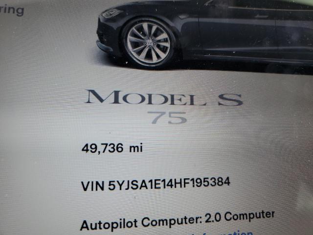 Photo 8 VIN: 5YJSA1E14HF195384 - TESLA MODEL S 