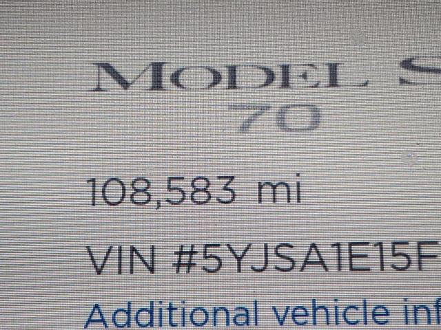 Photo 7 VIN: 5YJSA1E15FF112008 - TESLA MODEL S 