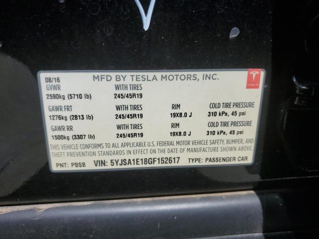 Photo 11 VIN: 5YJSA1E18GF152617 - TESLA MODEL S 