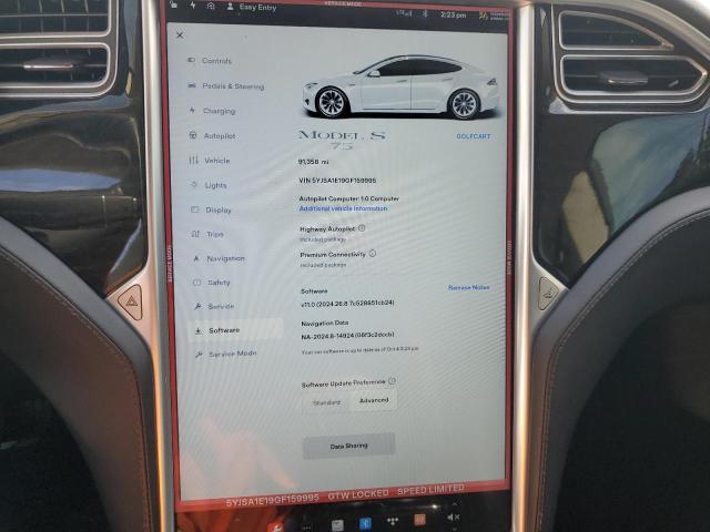 Photo 8 VIN: 5YJSA1E19GF159995 - TESLA MODEL S 