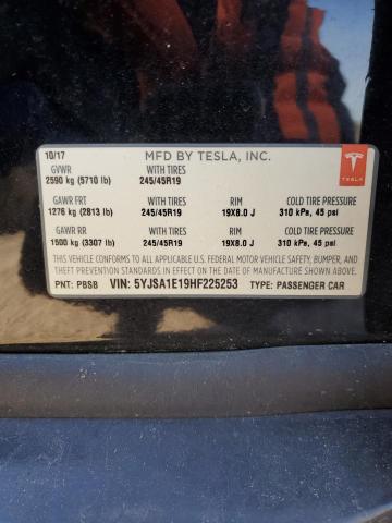 Photo 12 VIN: 5YJSA1E19HF225253 - TESLA MODEL S 