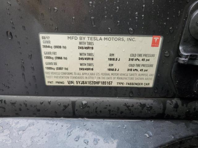 Photo 9 VIN: 5YJSA1E20HF185167 - TESLA MODEL S 