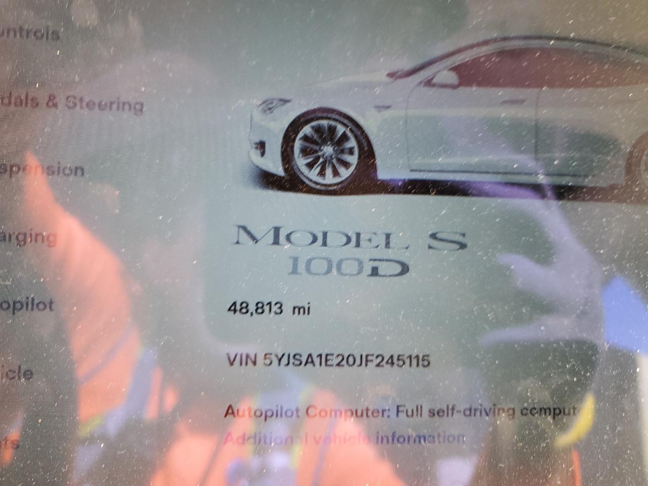 Photo 8 VIN: 5YJSA1E20JF245115 - TESLA MODEL S 