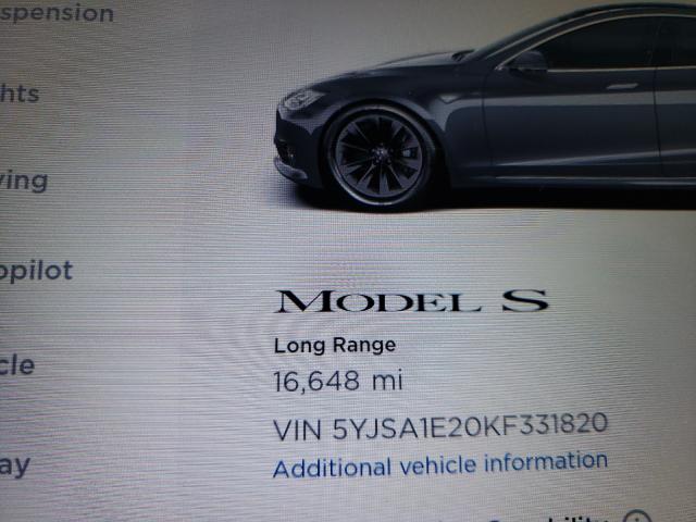 Photo 7 VIN: 5YJSA1E20KF331820 - TESLA MODEL S 