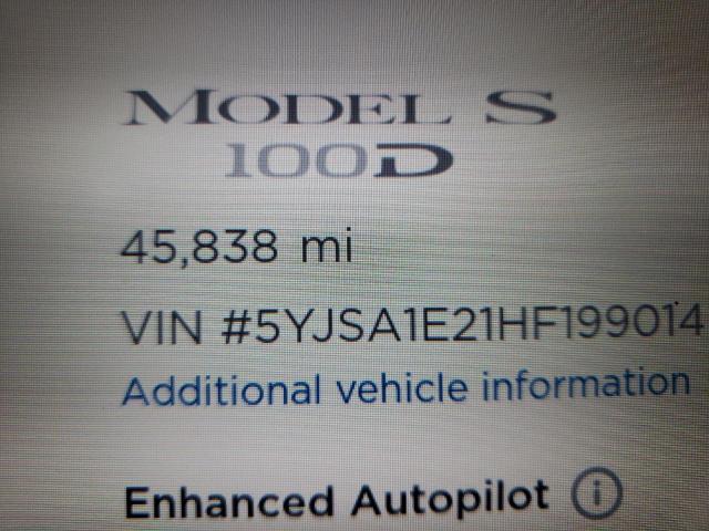 Photo 7 VIN: 5YJSA1E21HF199014 - TESLA MODEL S 