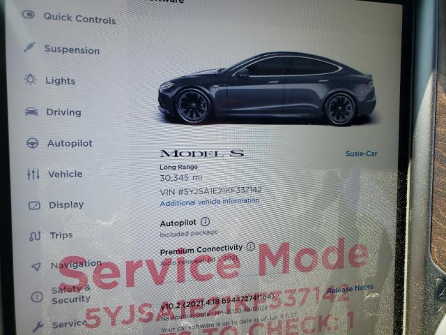 Photo 7 VIN: 5YJSA1E21KF337142 - TESLA MODEL S 