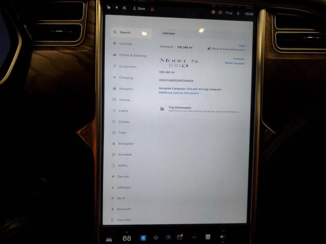 Photo 8 VIN: 5YJSA1E22HF204429 - TESLA MODEL S 