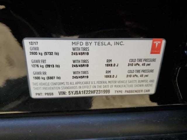 Photo 11 VIN: 5YJSA1E22HF231999 - TESLA MODEL S 