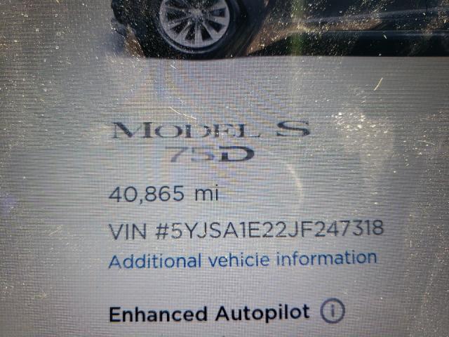 Photo 7 VIN: 5YJSA1E22JF247318 - TESLA MODEL S 