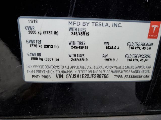 Photo 11 VIN: 5YJSA1E22JF290766 - TESLA MODEL S 