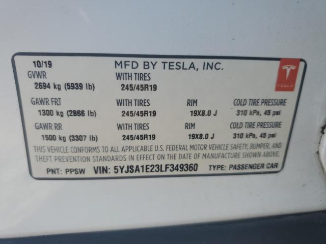 Photo 11 VIN: 5YJSA1E23LF349360 - TESLA MODEL S 