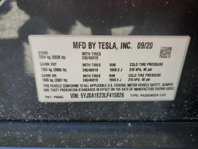 Photo 11 VIN: 5YJSA1E23LF415826 - TESLA MODEL S 