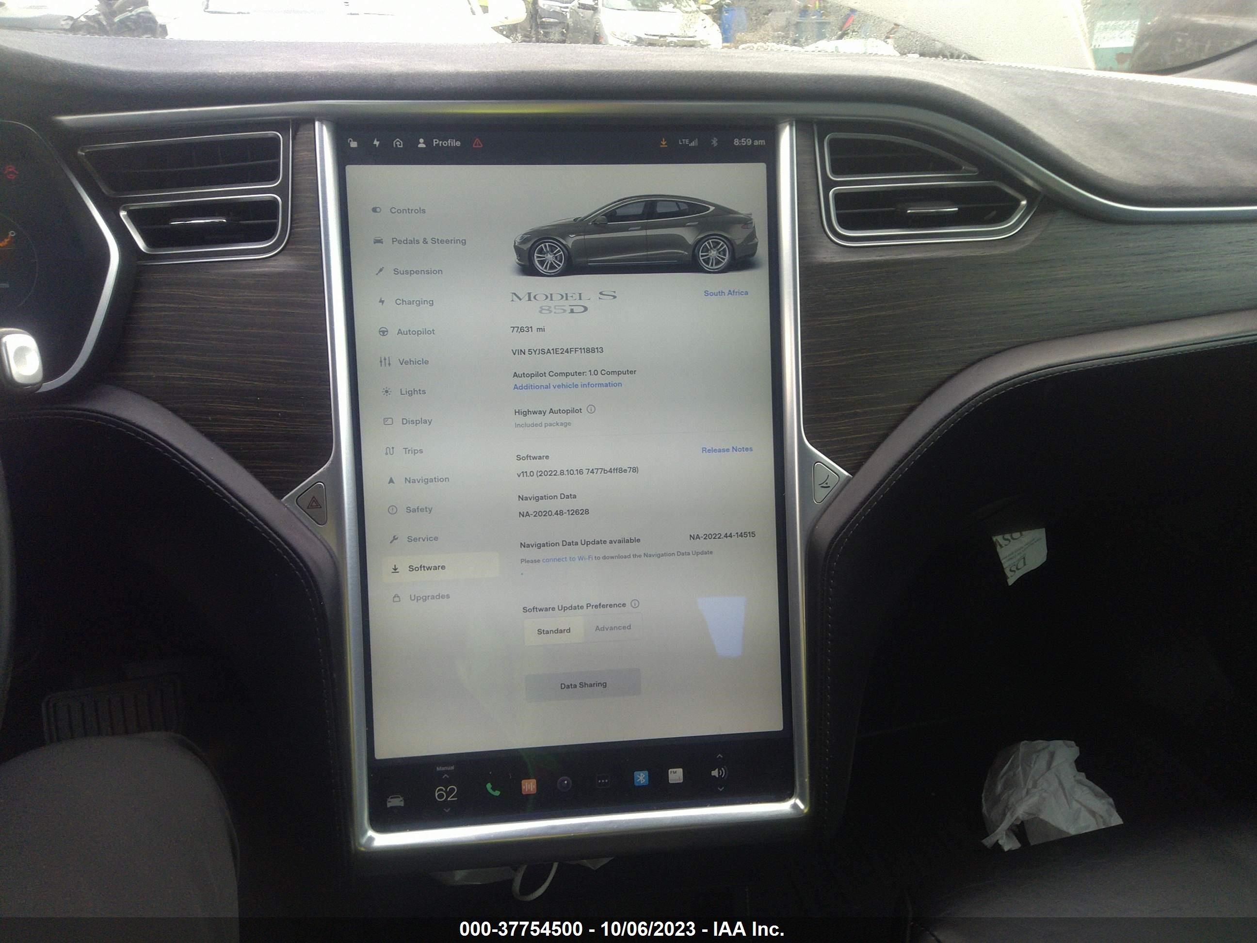 Photo 16 VIN: 5YJSA1E24FF118813 - TESLA MODEL S 