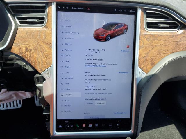 Photo 8 VIN: 5YJSA1E24HF190324 - TESLA MODEL S 