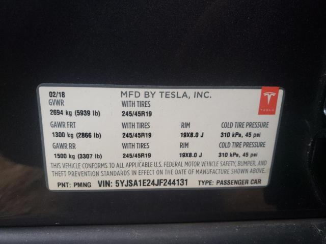 Photo 9 VIN: 5YJSA1E24JF244131 - TESLA MODEL S 