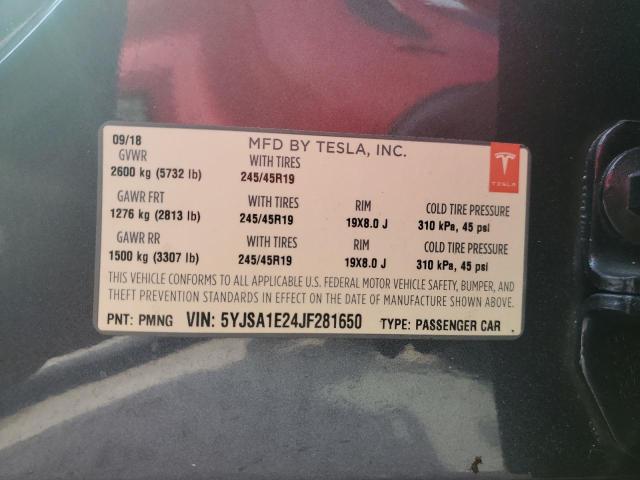 Photo 12 VIN: 5YJSA1E24JF281650 - TESLA MODEL S 