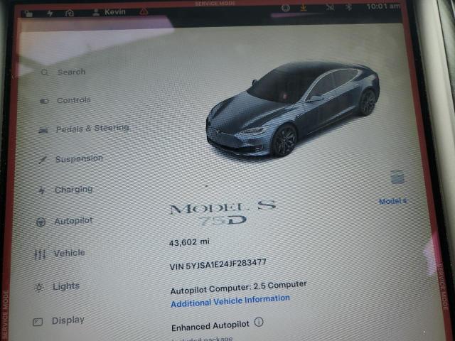 Photo 8 VIN: 5YJSA1E24JF283477 - TESLA MODEL S 