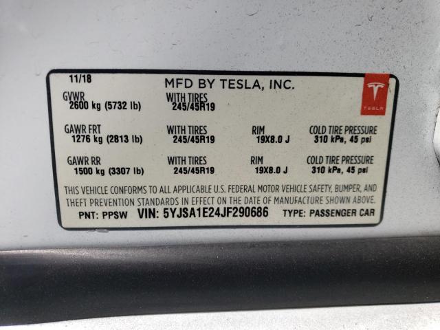 Photo 11 VIN: 5YJSA1E24JF290686 - TESLA MODEL S 