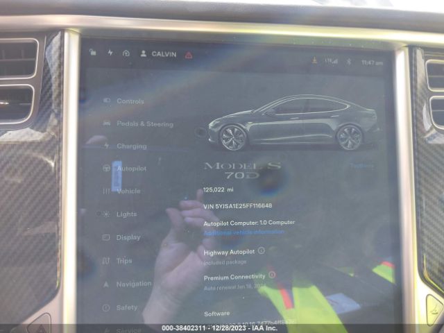 Photo 6 VIN: 5YJSA1E25FF116648 - TESLA MODEL S 