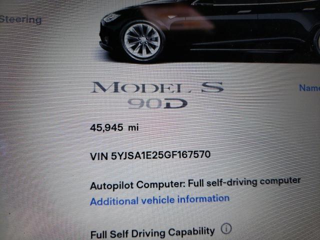 Photo 7 VIN: 5YJSA1E25GF167570 - TESLA MODEL S 