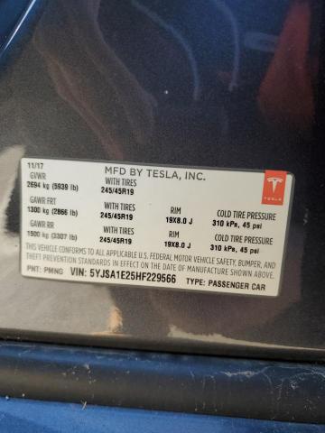 Photo 12 VIN: 5YJSA1E25HF229566 - TESLA MODEL S 