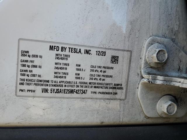 Photo 11 VIN: 5YJSA1E25MF427347 - TESLA MODEL S 