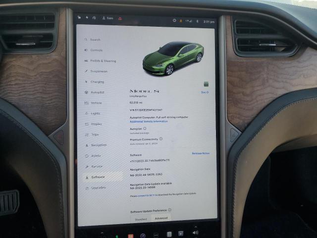 Photo 8 VIN: 5YJSA1E25MF427347 - TESLA MODEL S 