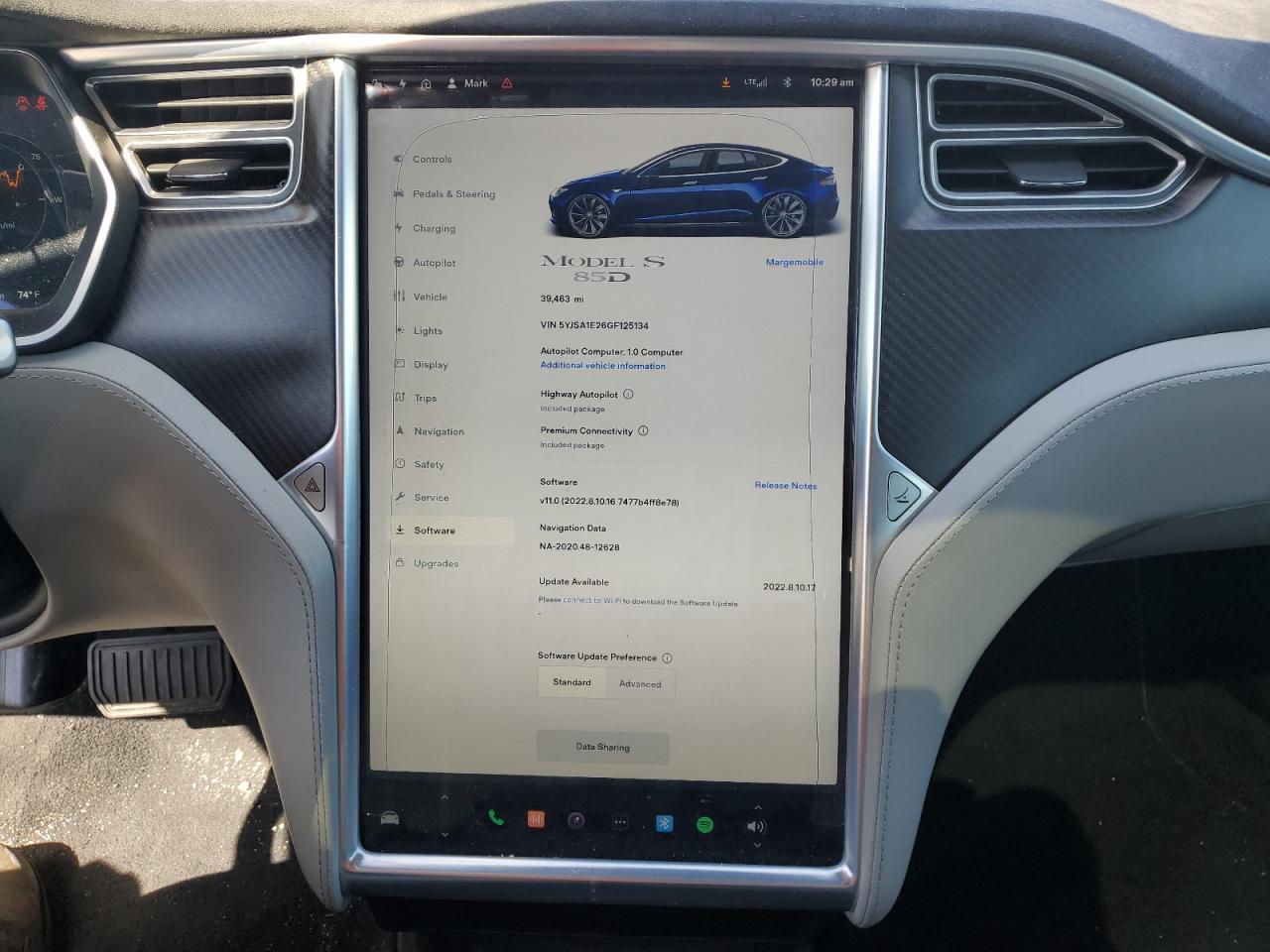 Photo 8 VIN: 5YJSA1E26GF125134 - TESLA MODEL S 