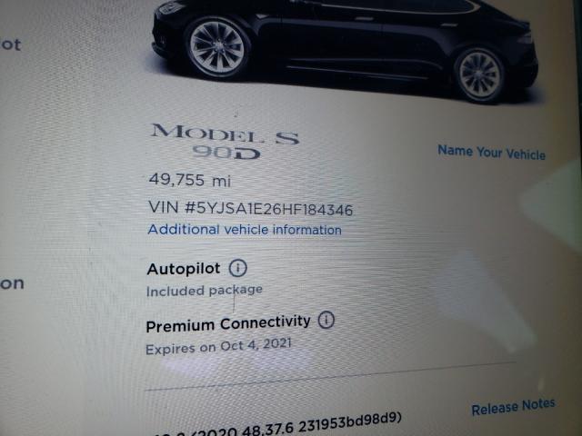 Photo 7 VIN: 5YJSA1E26HF184346 - TESLA MODEL S 