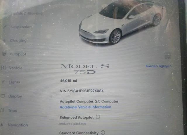 Photo 6 VIN: 5YJSA1E26JF274084 - TESLA MODEL S 