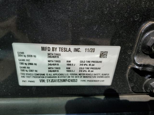 Photo 11 VIN: 5YJSA1E26MF424053 - TESLA MODEL S 