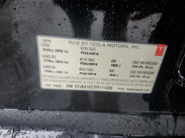 Photo 11 VIN: 5YJSA1E27FF111435 - TESLA MODEL S 