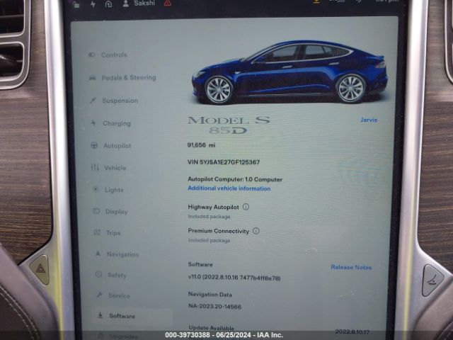 Photo 6 VIN: 5YJSA1E27GF125367 - TESLA MODEL S 