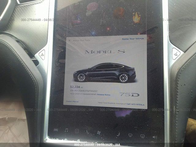 Photo 6 VIN: 5YJSA1E27GF155257 - TESLA MODEL S 