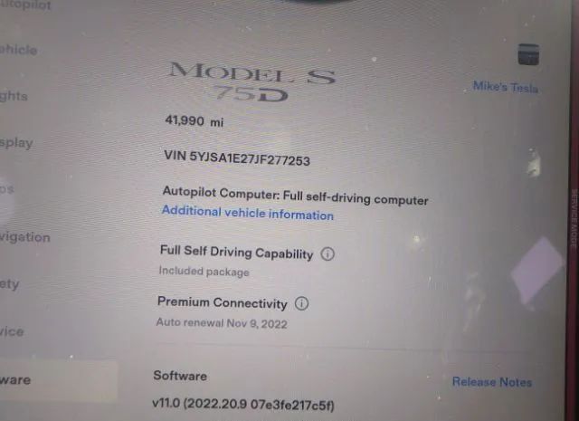 Photo 6 VIN: 5YJSA1E27JF277253 - TESLA MODEL S 