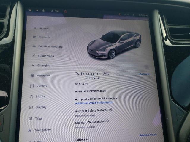 Photo 8 VIN: 5YJSA1E27JF294022 - TESLA MODEL S 