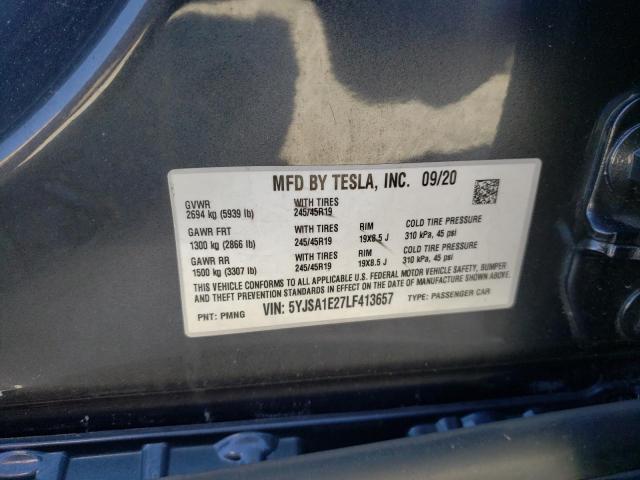 Photo 11 VIN: 5YJSA1E27LF413657 - TESLA MODEL S 