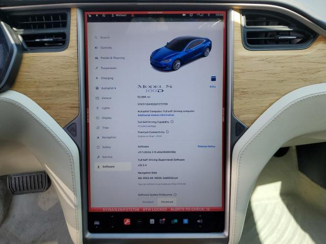 Photo 8 VIN: 5YJSA1E28JF272708 - TESLA MODEL S 