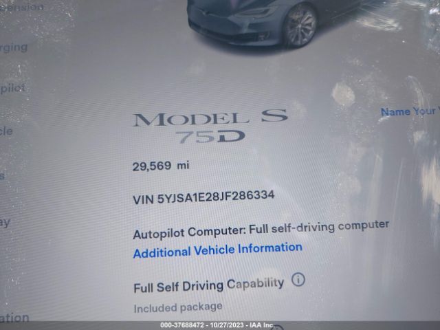 Photo 6 VIN: 5YJSA1E28JF286334 - TESLA MODEL S 