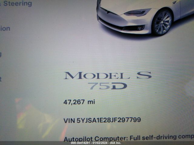 Photo 6 VIN: 5YJSA1E28JF297799 - TESLA MODEL S 